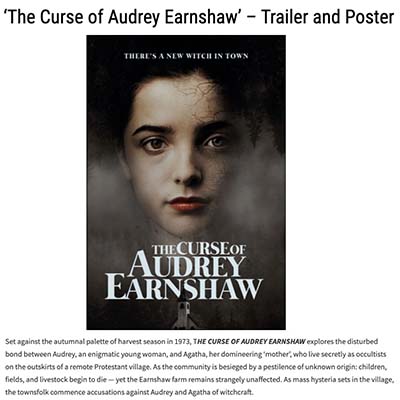 ‘The Curse of Audrey Earnshaw’ – Trailer and Poster